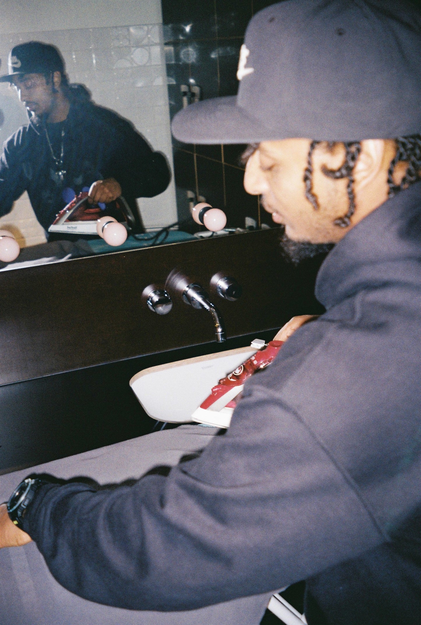 black black black purple hoodie